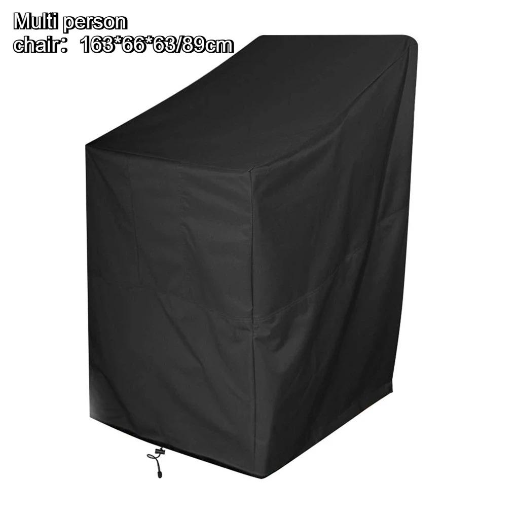 Stacking Outdoor Chair Cover Waterproof, 210D Rain Snow Dust Wind-Proof, Anti-UV, Outdoor Garden Yard Chair Cover