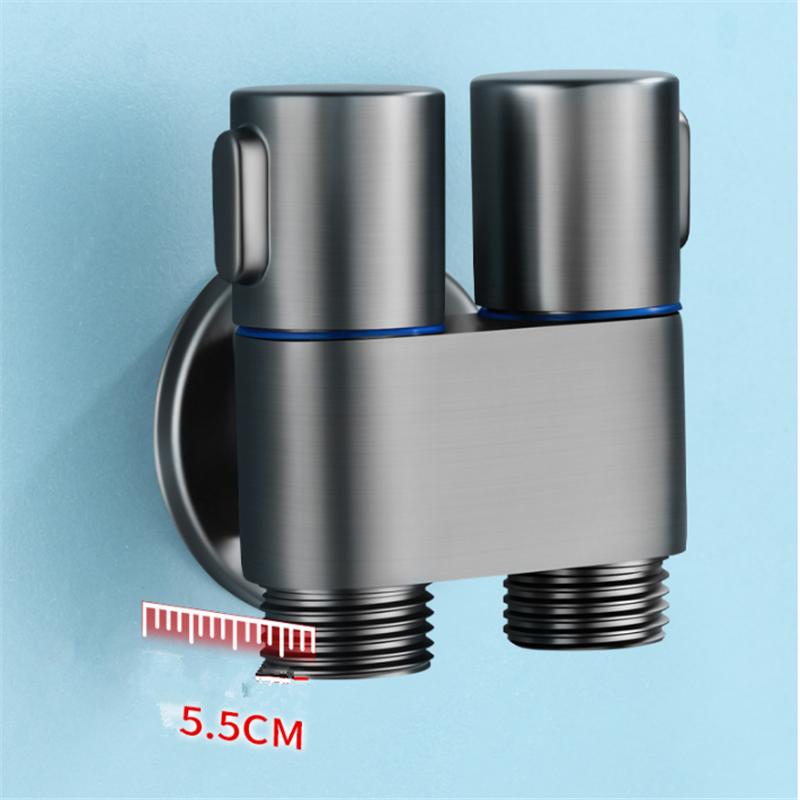 Wall Mounted Gray Toilet bidet sprayer set Brass Double Use Bidets faucet Bathroom sprayer shower bidet faucet High Pressure gun