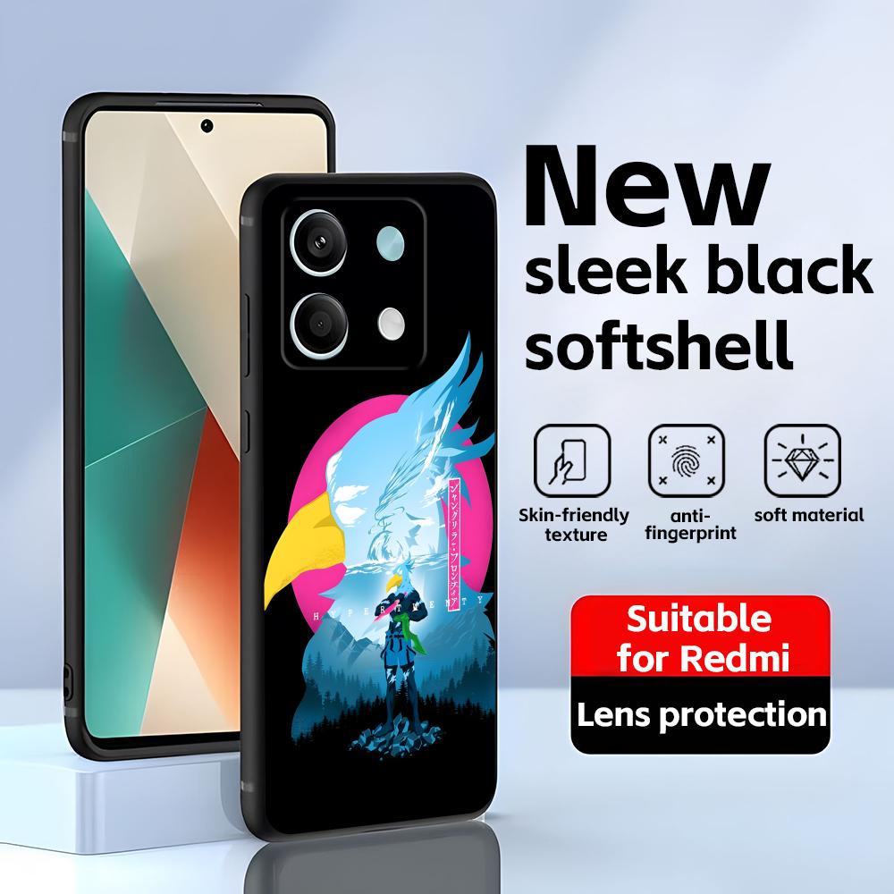 Shangri-La Frontier  Phone Case For Redmi Note 14 13 12 11 Pro Plus S 5G 14C A3 Soft Black Phone Cover