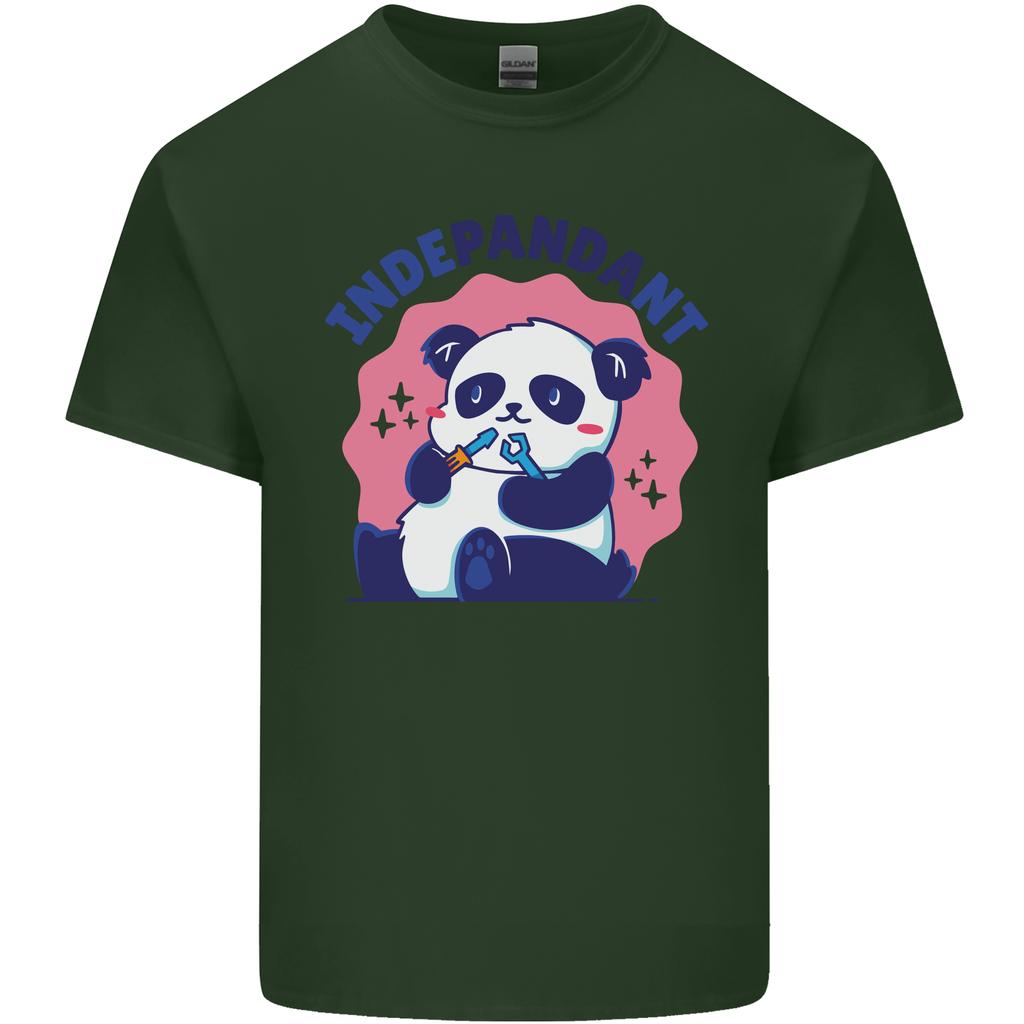 Indepandant Funny Independant Panda Bear Unisexs Light Cotton TShirt
