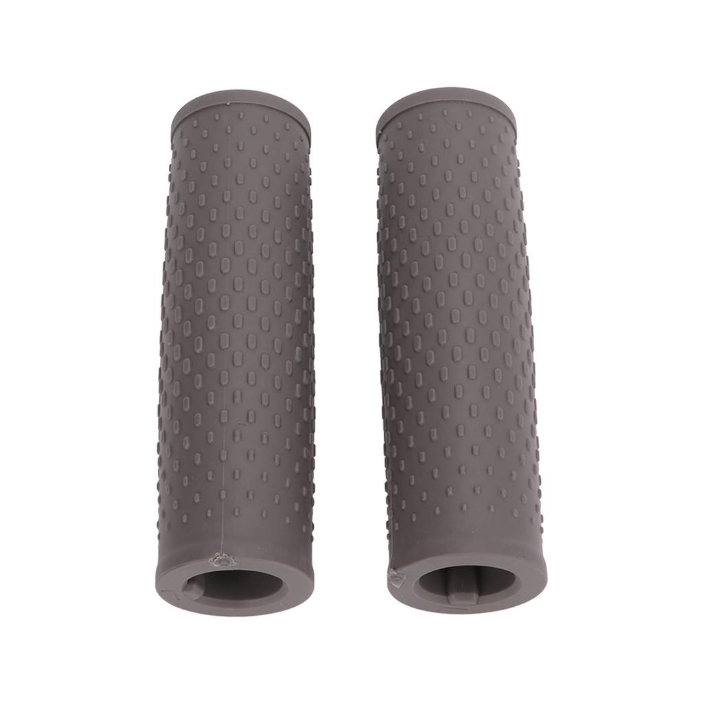 2Pcs Scooter Rubber Handle Grip Cover Rubber Handlebar Grips for Xiaomi M365 PROGray