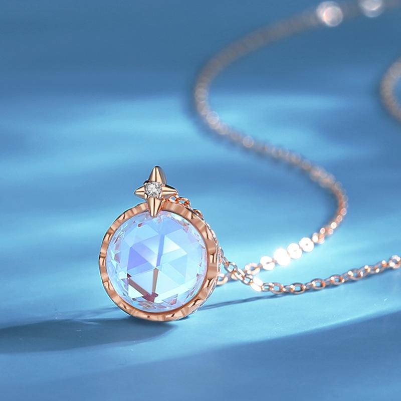 Tancise S925 Sterling Silver Luxury Personality Pendant Necklace Women's Classic Tide Necklace