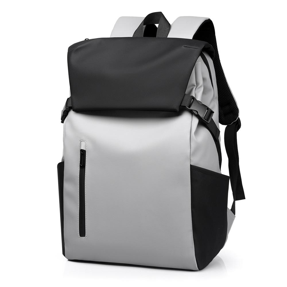 Schoolbag Men's 1011 New Business Computer Backpack Large Capacity Color Matching Personality College Student Backpack