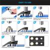 Máquina de Ilhós DIY Manual Ferramenta de Prensa de Ilhós com 1500pcs Ilhós para Lona Cortinas Cintos Artesanato Punção