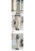 Autumn/Winter Maternity Wide-Leg Cashmere Pants: High Waist, Slimming, Straight Leg