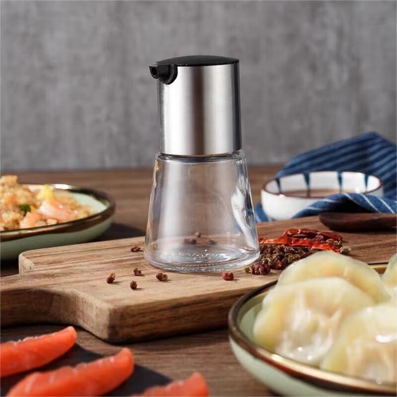 304 Stainless Steel & Glass Seasoning Dispenser Bottle