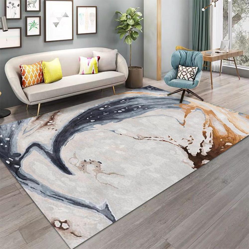 Nordic Carpet Living Room Sofa Coffee Table Rug Modern Minimalist Style Non Slip Home Room Bedroom Floor Mat