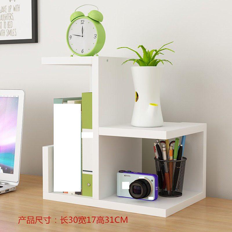 1pcs Creative small bookshelf desktop office and home storage rack, student simple bookshelf, multi-layer large space storage