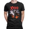 Men TShirt Dio Band Vintage 100 Cotton Tees Short Sleeve  T Shirts Round Collar Clothes Plus Size