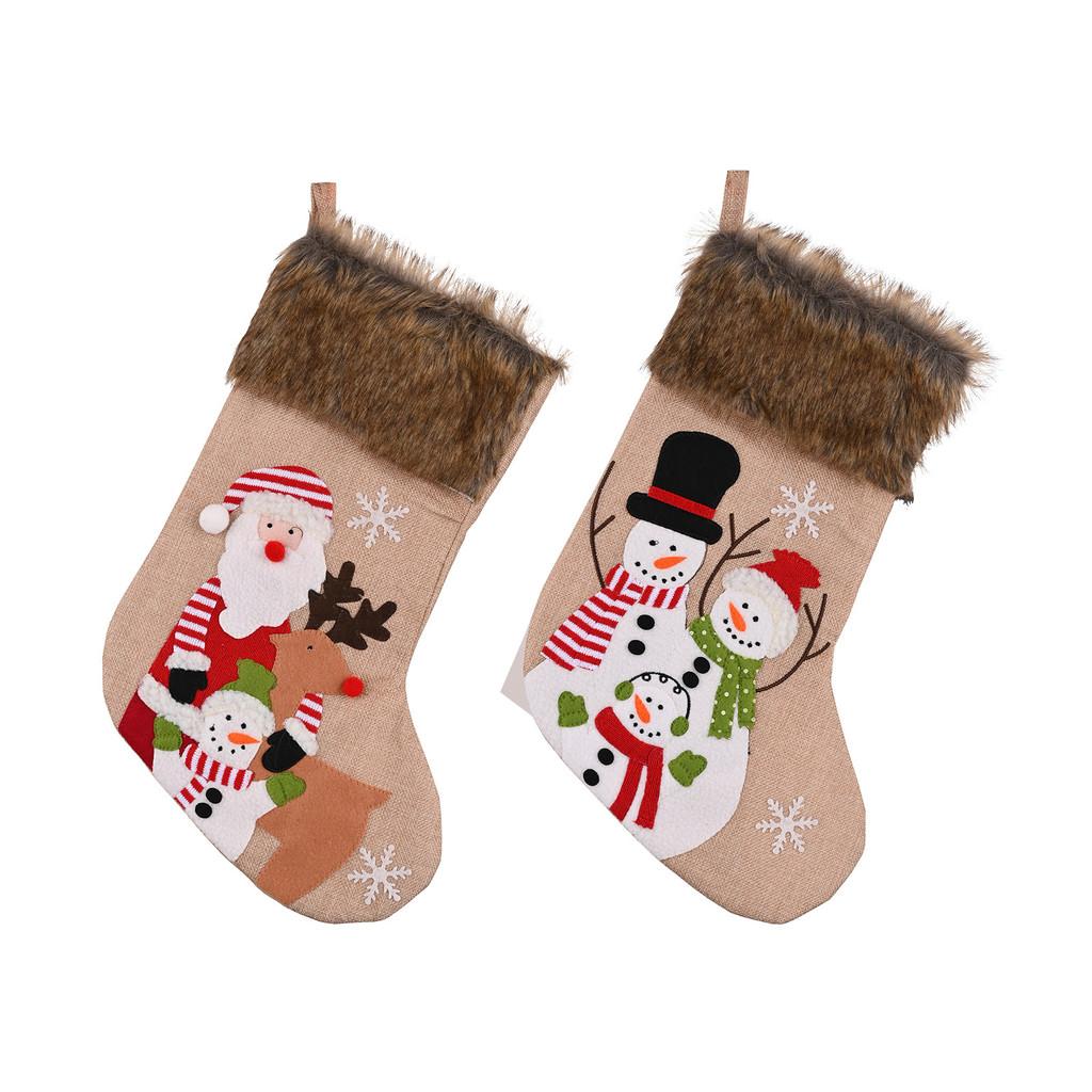 Adorable Christmas Stockings Featuring Charming Snowman And Reindeer Designs For Kids And Adults