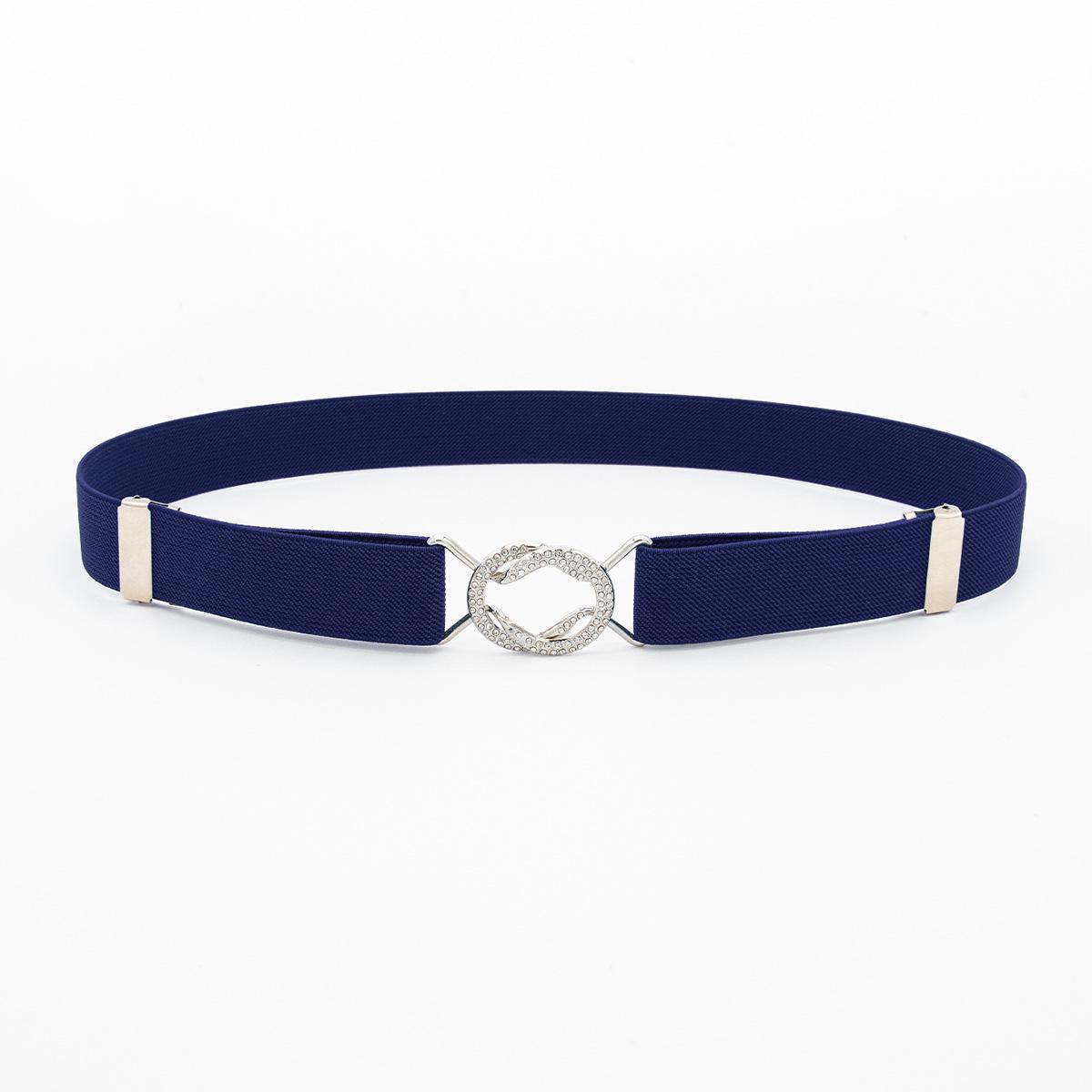 Унисекс, регулируемая эластичная талия, однотонный, больших размеров 55-120 см 99cm темно-синий