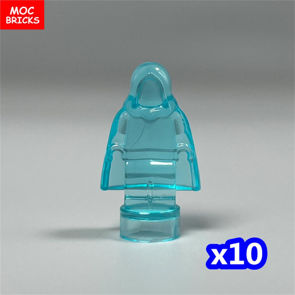 10pcs/lot MOC Bricks Figure 16478 1.8cm Mini Statue Hood Blank Model Building Blocks Custom Unprinted Dolls Kids Toys