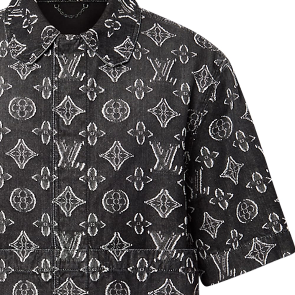 LOUIS VUITTON Shirt Men's Black 1ABYOM