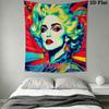 Custom Madonna Wall Hanging Printed Fabric Blanket Decorative Tapestries for Bedroom Living Room Home Decor