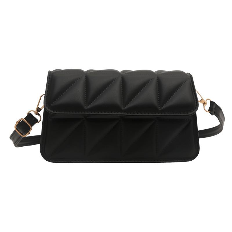 

Текстурированная ретро-сумка 2024 года, ранняя осень, новая женская сумка, популярная сумка-мессенджер на одно плечо, портативная маленькая квадратная сумка чёрный