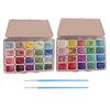Watercolor Paint Set Shimmer Metallic Paints Set Colorful Pearlescent Watercolor Paints for Painting Enthusiasts Professionals Artists