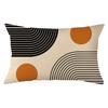 Geometric Pillowcase Rectangular Cushion Cover Polyester Comfort Sofa Pillow