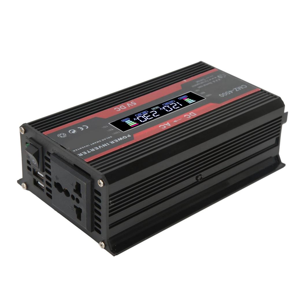 300W Modified Sine Wave Inverter Dual USB Ports 4.2A Fast Charging Car Power Inverter with Color Digital Display 12V To