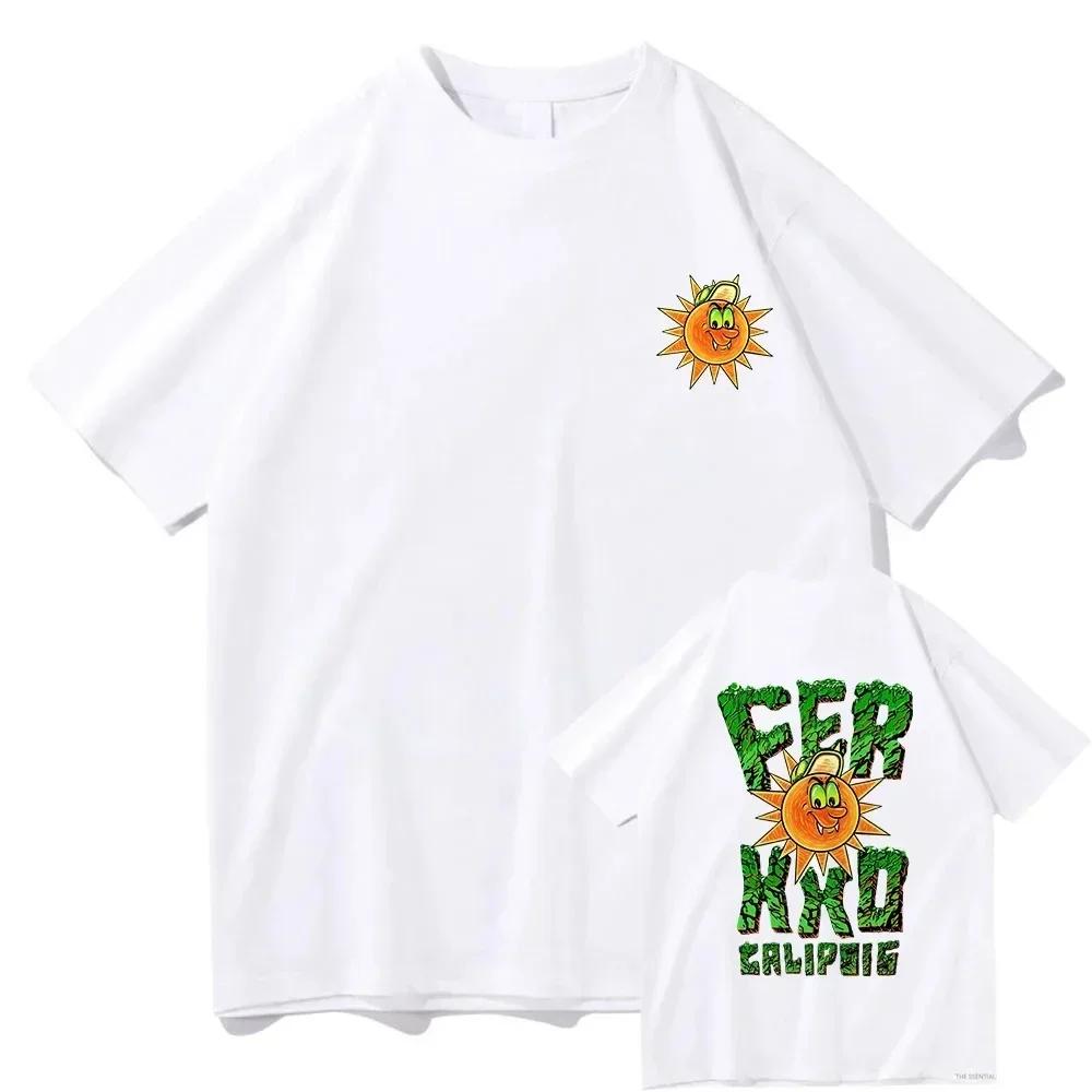 Classic FerxxoCalipsis Tour 2024 T Shirts Feid MenWomen Clothing Hip Hop Tops Vintage Unisex Streetwear Cotton Graphic T-Shirts