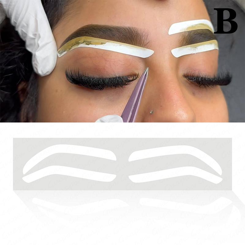 

10/12 Pairs Disposable Eyebrow Design Stencil Eyebrow Tint Airbrush Auxiliary Sticker For Brows Shaping With Eyebrows Option