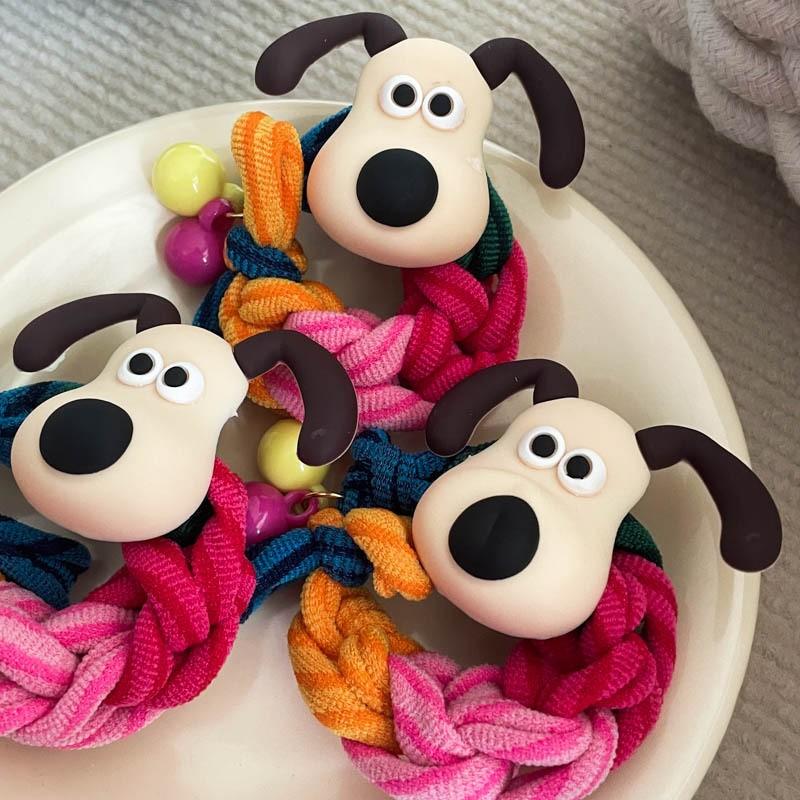 New Cartoon Doll Little Girl Ponytaihair Rope Cartoon Hair Tie Creative Exquisite Children Rubber Accessories Diy Gifts