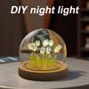Artificial Tulip Flower Night Light Bedside Lamp LED Night Lamp Table Lamp Xmas Gifts for Women Mom Girlfriend