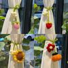 Handmade Crochet Curtain Tie Back Floral Design Crochet Pendant  Car Decoration