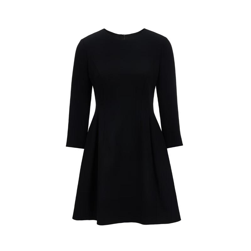 VEROMODA Winter Solid Color Slim-Fit A-Line Dress