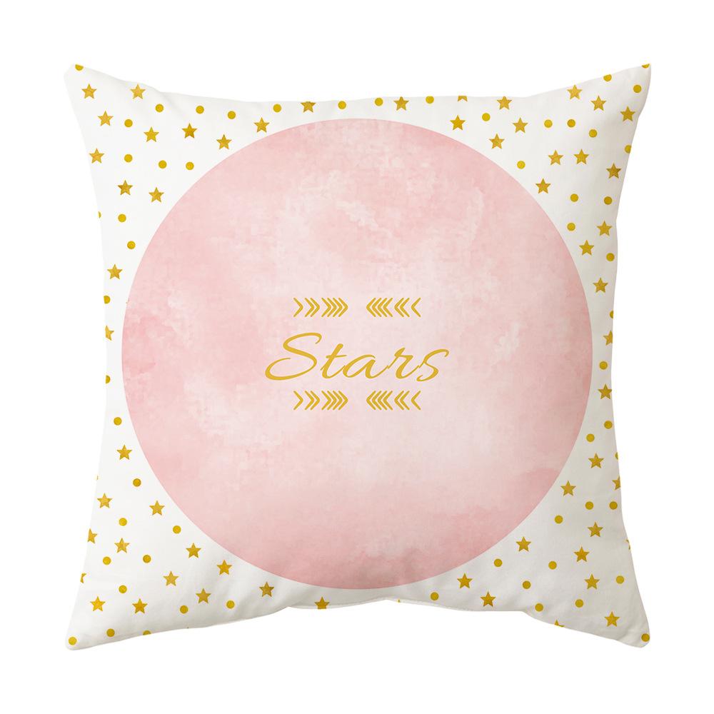 New Pink Pillow Feather Pillow Cover Home Sofa Bed Head Pillow Cover Cushion Cushion Cover