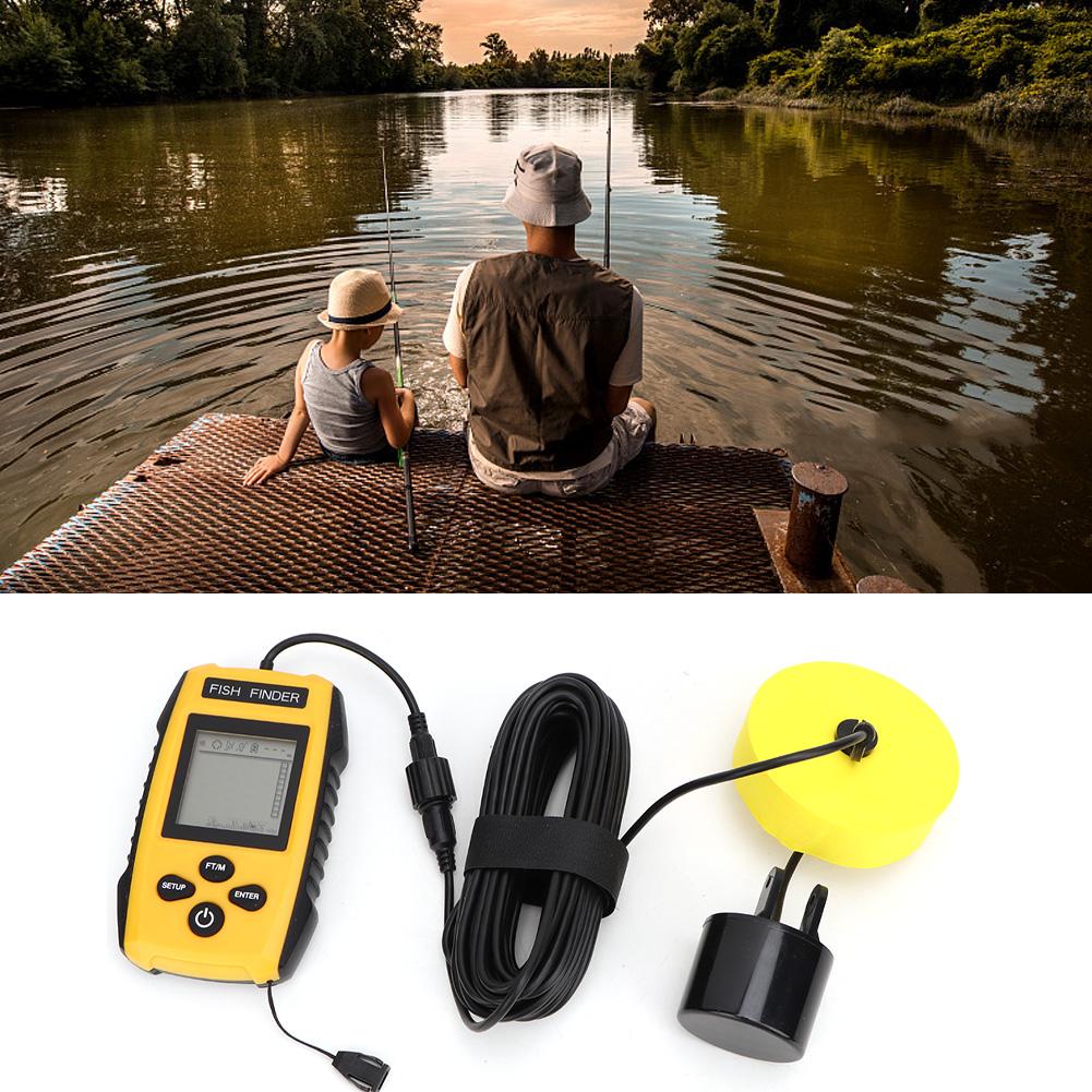TL88 Handheld LCD Display Fish Finder Portable Fishfinder Fish Depth Finder with Sonar Sensor