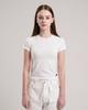 TUDE Rubber Label Short Sleeve White