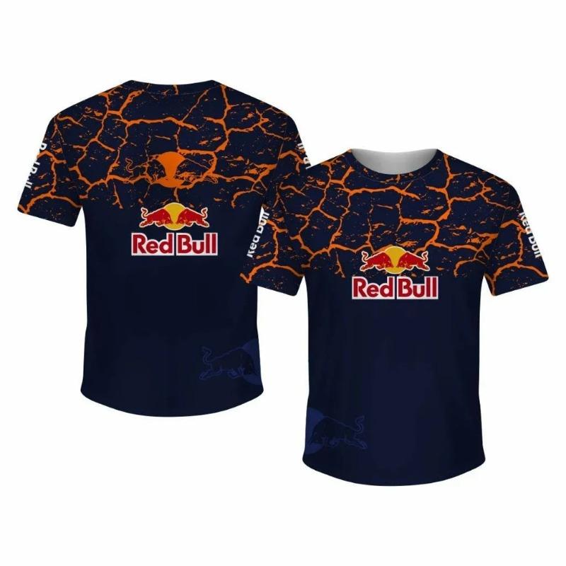 Tričko s potlačou loga Red Bull Motorcycle, Jarná/letná uniforma tímu Red Bull Racing, Pánske tričko s krátkym rukávom na jazdu v teréne