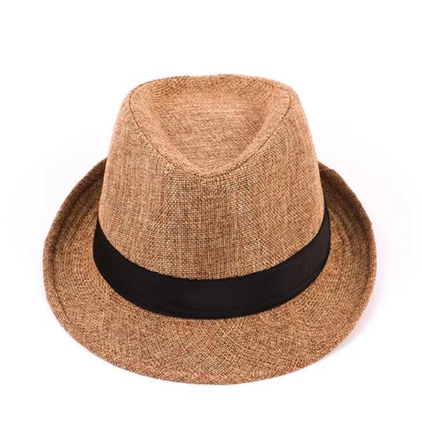 Men's Handsome Hats Jazz Cotton Linen Pure Hat Imitation Linen Sun Visor Hat Fashion Accessories
