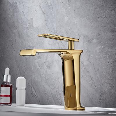 Black Modern Bathroom Basin Faucet Deck Mounted Sink Tap Rotation Stainless Steel Basin Hot & Cold Water Mixer Tap Faucets