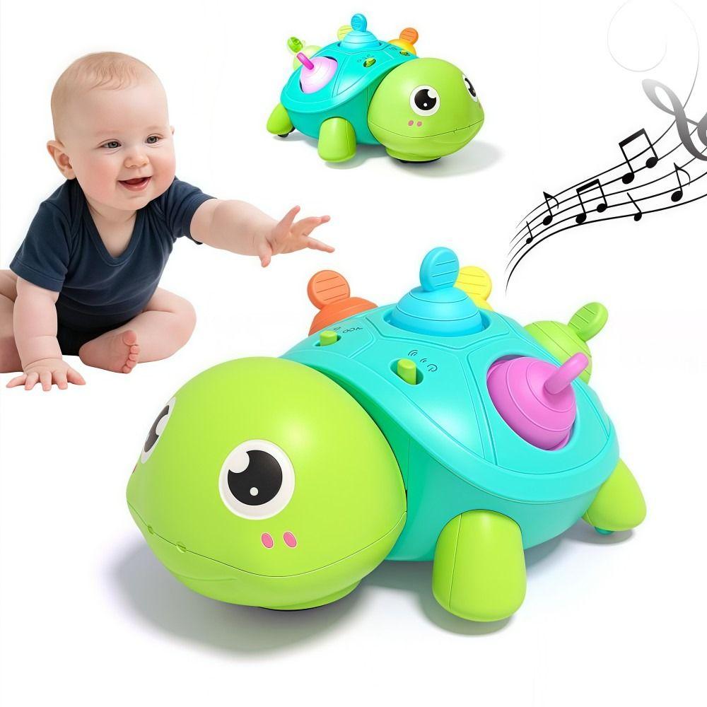 Musical Crawling Baby Crawling Toys Montessori Musical Turtle Toy Turtle Baby Toys  For 0-18 Month