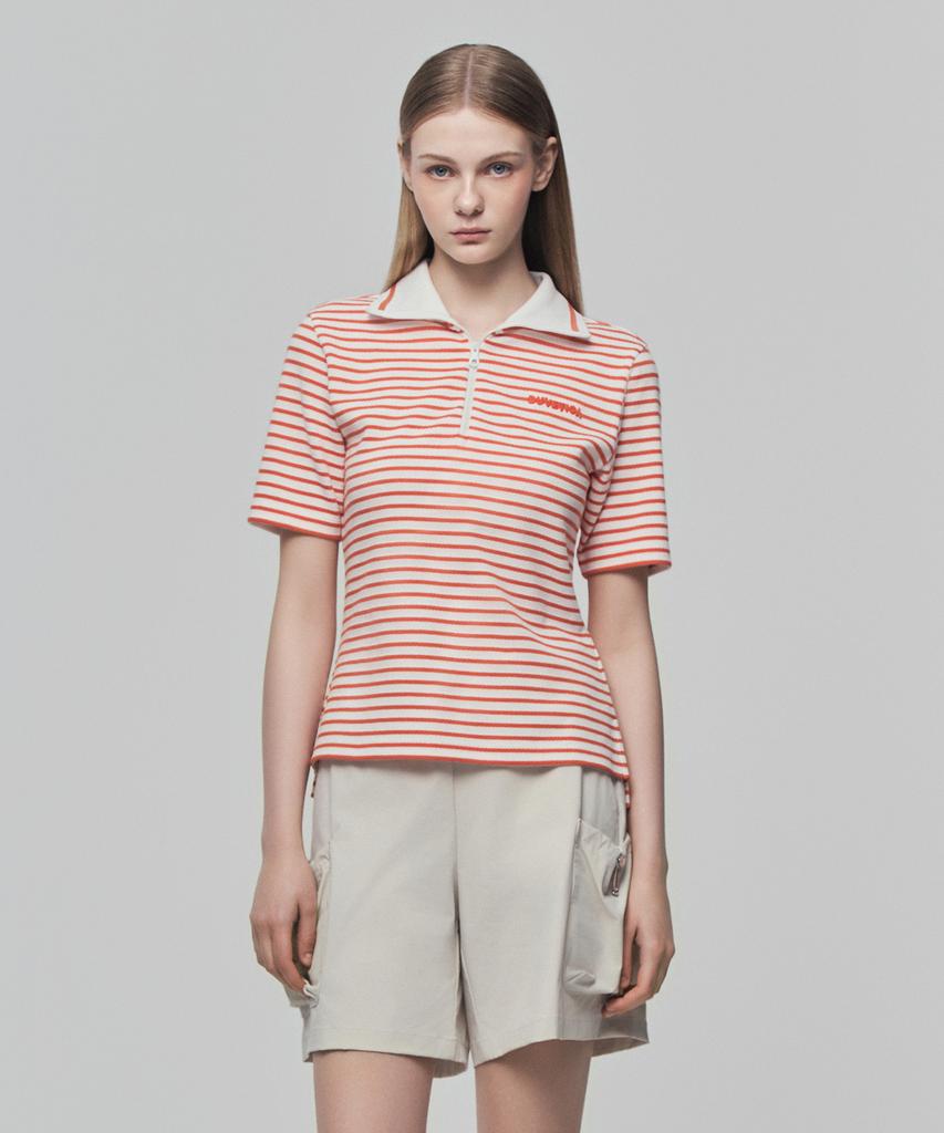 DUVETICA Hispani (Orange) (Women'S Short-Sleeve Polo Shirt)