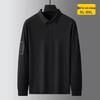 DIBINZE Men's Plus Size Casual Long Sleeve Polo Shirt