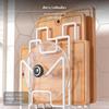 Kitchen Organizer Rack, Cutting Board Holder, Pot Lid Stand, MultiFunctional Storage Shelf,