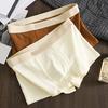 Men Boxer Briefs Mid-rise Wide Elastic Waistband Slim Fit Shorts Underwear U-Convex Large Space Patchwork Color Panties