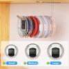 2 Pcs Tumbler Lid Organizer Horizontal with Sticky Tape Anti-drop Design Under-Cabinet Mount Clutter-Free Kitchen Cabinets And Countertops