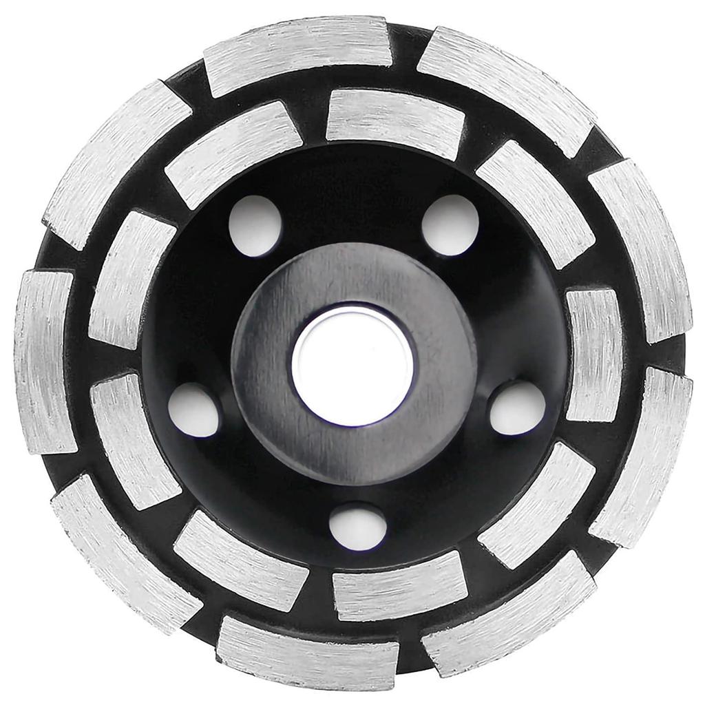 GOOMAND Diamond Blade, 125mm, for Concrete Grinder Machines, Cup Sander, Double Grinding Surface, for Medium Finishing