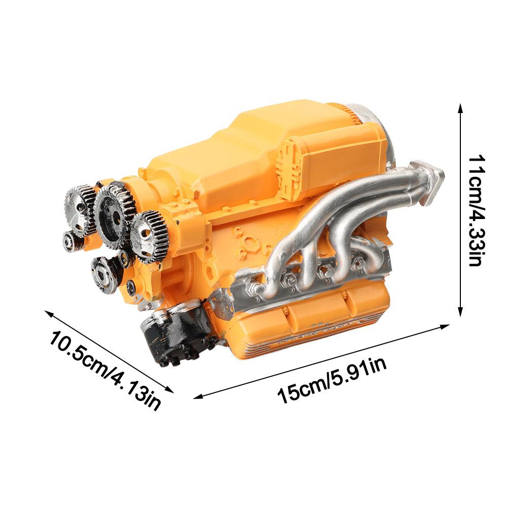 New Simulation V8 Model Engine Kit Resin Crafts Car Engine Model Ornaments DIY Small-Block Engine Model for Adults Gift