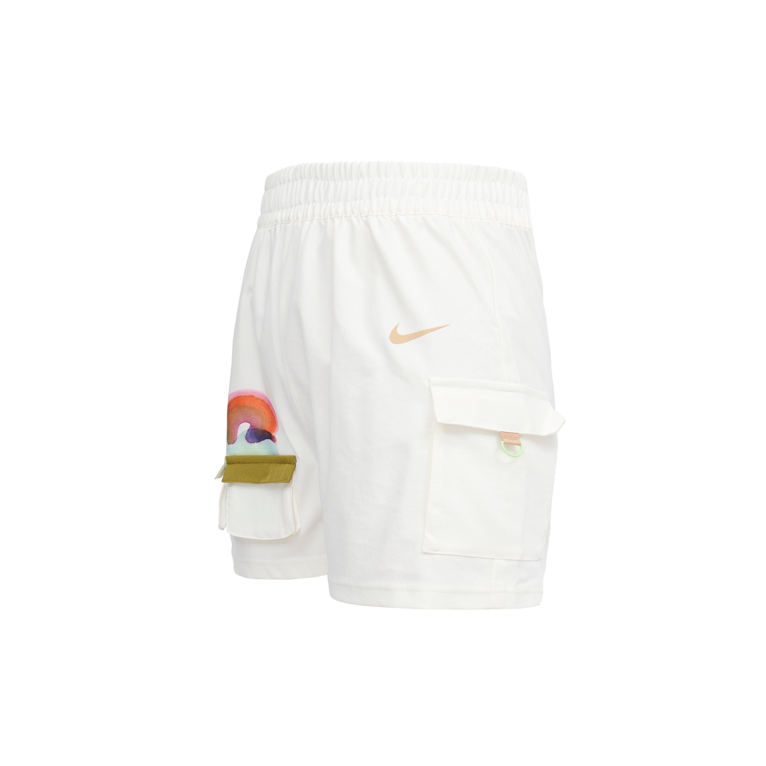 

New Nike Sportswear Casual Shorts Women s Sail White HF6175-133 S