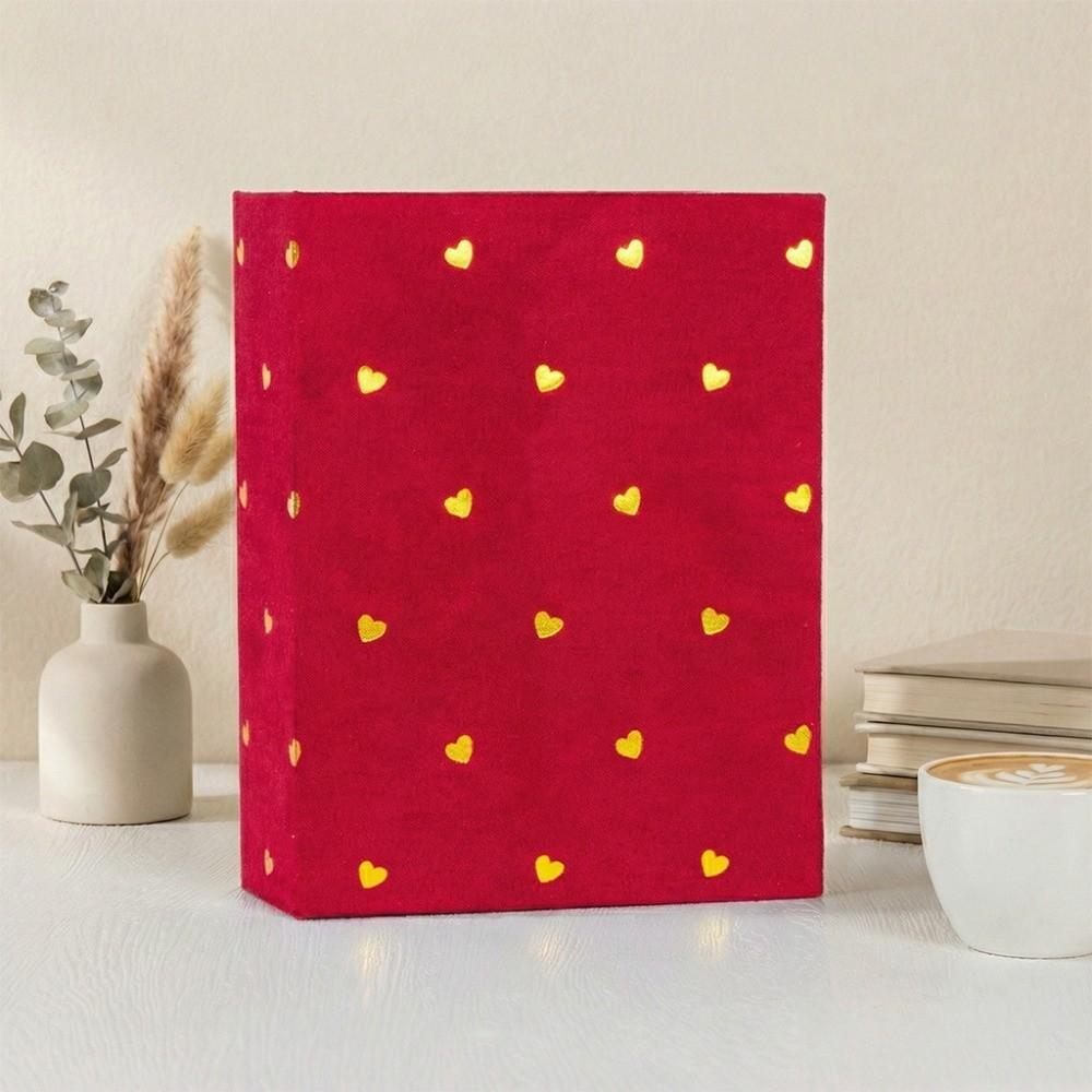 Cloth Cover Photo Album Laminated Slip-in Picture Albums New Picture Album  Home Storage красный