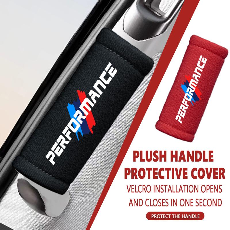 Plush Car Interior Handle Protect Cover Roof Armrest Pull Gloves For BMW E28 E32 E34 E53 F10 F20 F30 X1 X3 X5 X6 E90 E91 Rlpf46