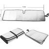 Windshield Sunshade Sun Shade Heat Shield Sun Visor Mat Compatible With Jeep Wrangler Rubicon Sahara TJ JK JKU 2 Door & 4 Door