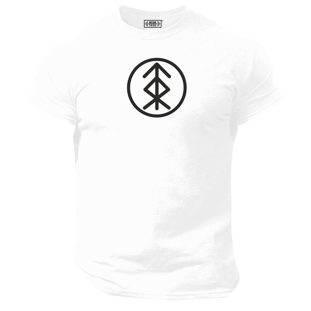 Home Protection Sign T Shirt Gym Clothing Vikings Bodybuilding Workout Mma Top
