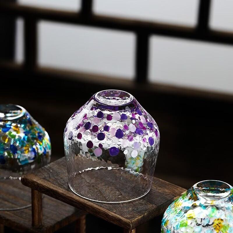 Shangqi Hand-Painted Starry Sky Glass Tea Cup