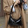Cowhide Shoulder Women's Bag Mobile Phone Messenger Women's Fashion, Simple and Generous Practical Solid Color Soft Leather Bag