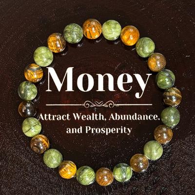 8mm Tiger's Eye Natural Stone Handmade Mixed Color Beaded Bracelet Elastic Cord Bracelet